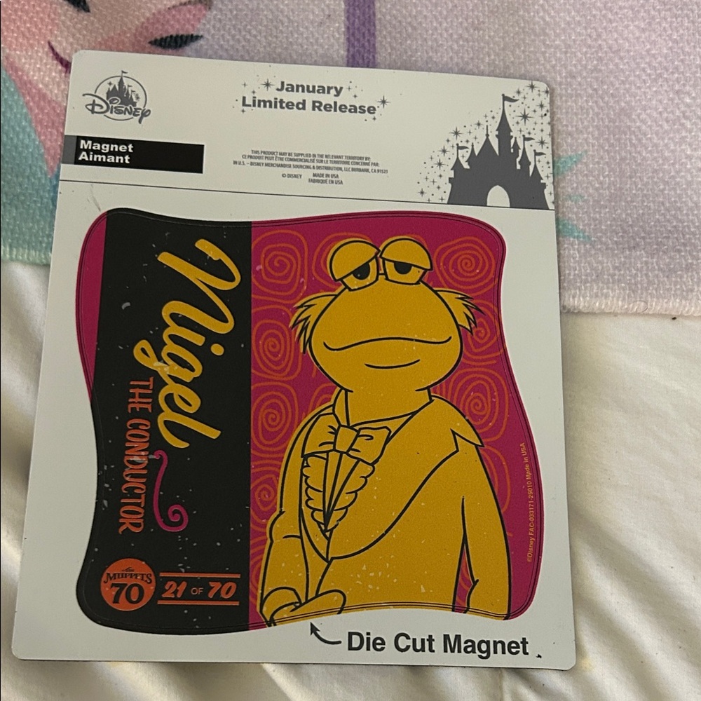 Disney The Muppets 70th anniversary Nigel magnet NWT 21/70
